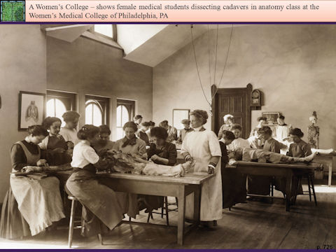 Women's Anatomy Class - 1920's Photo